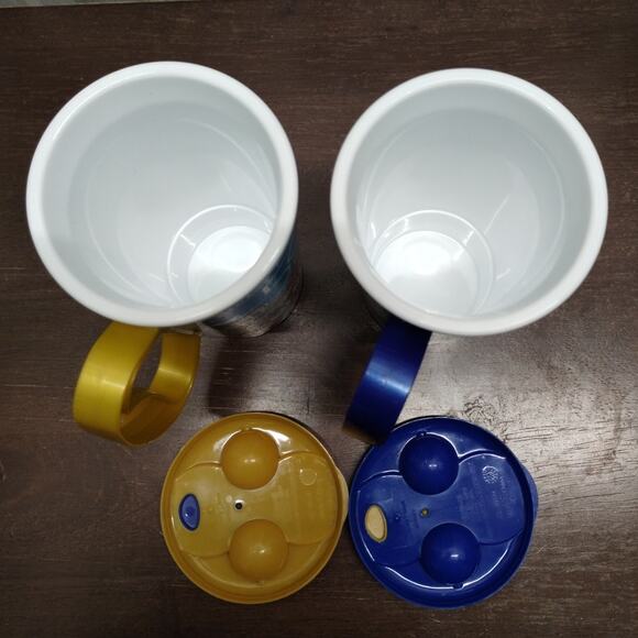 Set of Two Walt Disney World 50th Anniversary Whirly Refillable Mugs & Lids - Picture 2 of 9